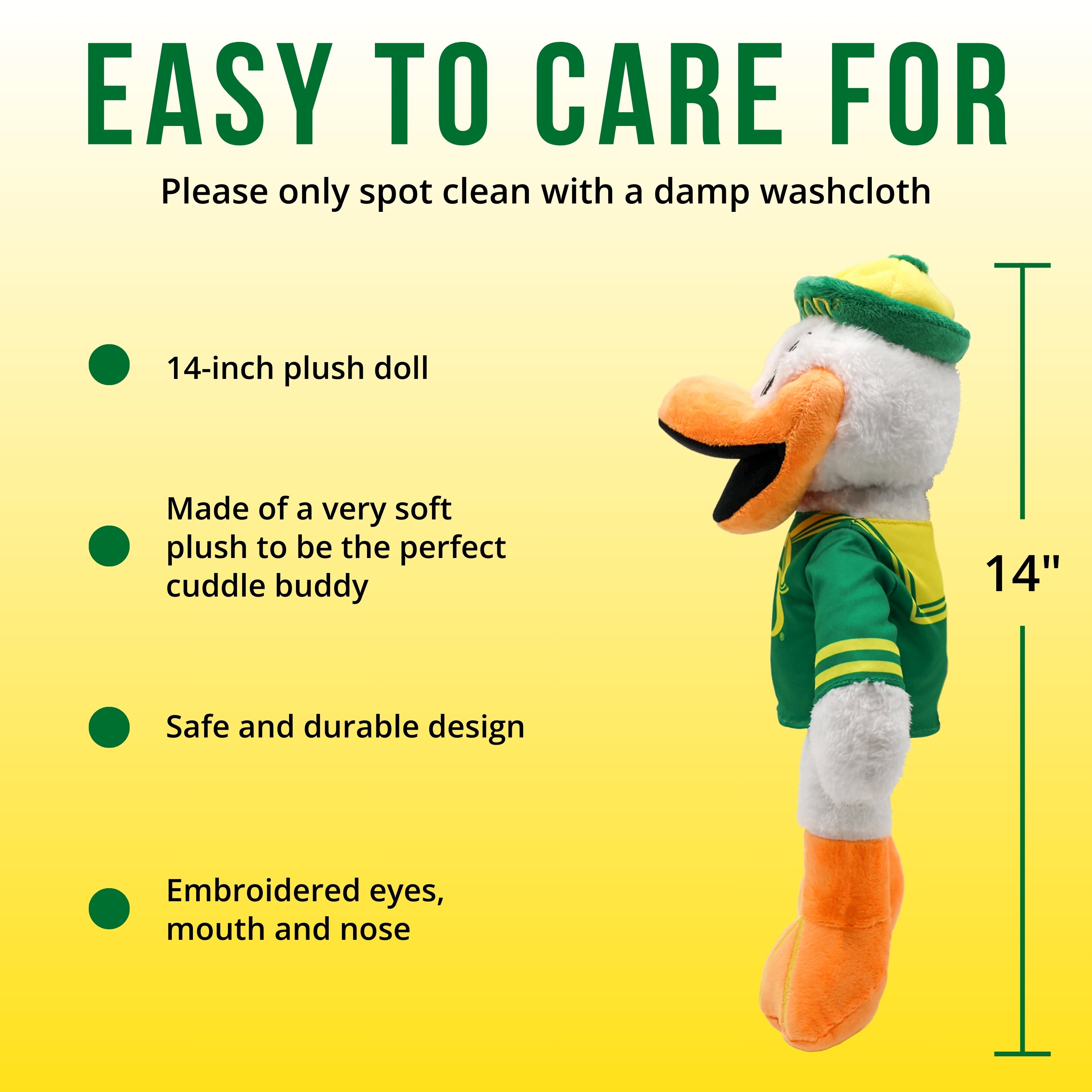 University of Oregon Duck 14 Inch Plush Figure