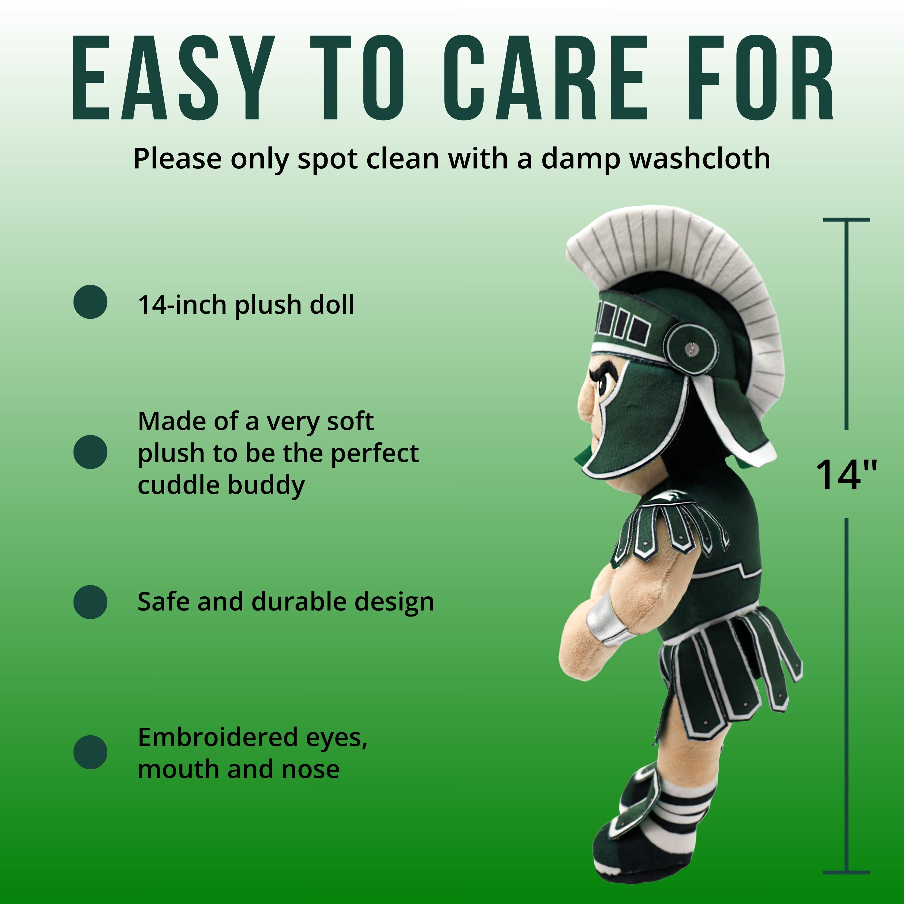 Michigan State Spartan 14 Inch Plush Figure