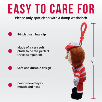 Ohio State University Brutus Mascot Bag Clip