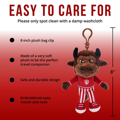 PRE-ORDER Indiana University Hoosier The Bison Backpack Clip