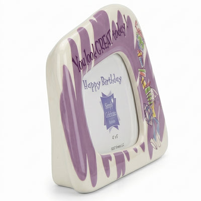 4x6 Ceramic You look Great Today Photo Frame by Enesco