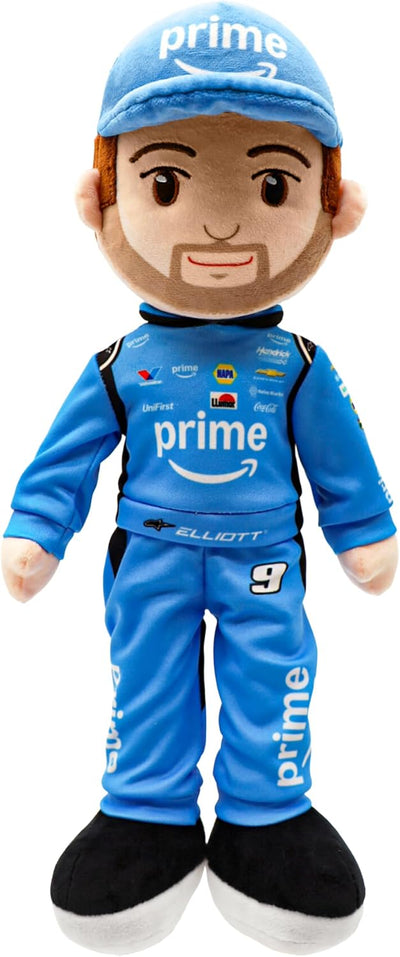 Chase Elliott Prime Racing Suit Plush Figure, 14-Inch Racing Rag Doll