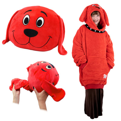 Clifford the Big Red Dog Snugible | Blanket Hoodie & Pillow