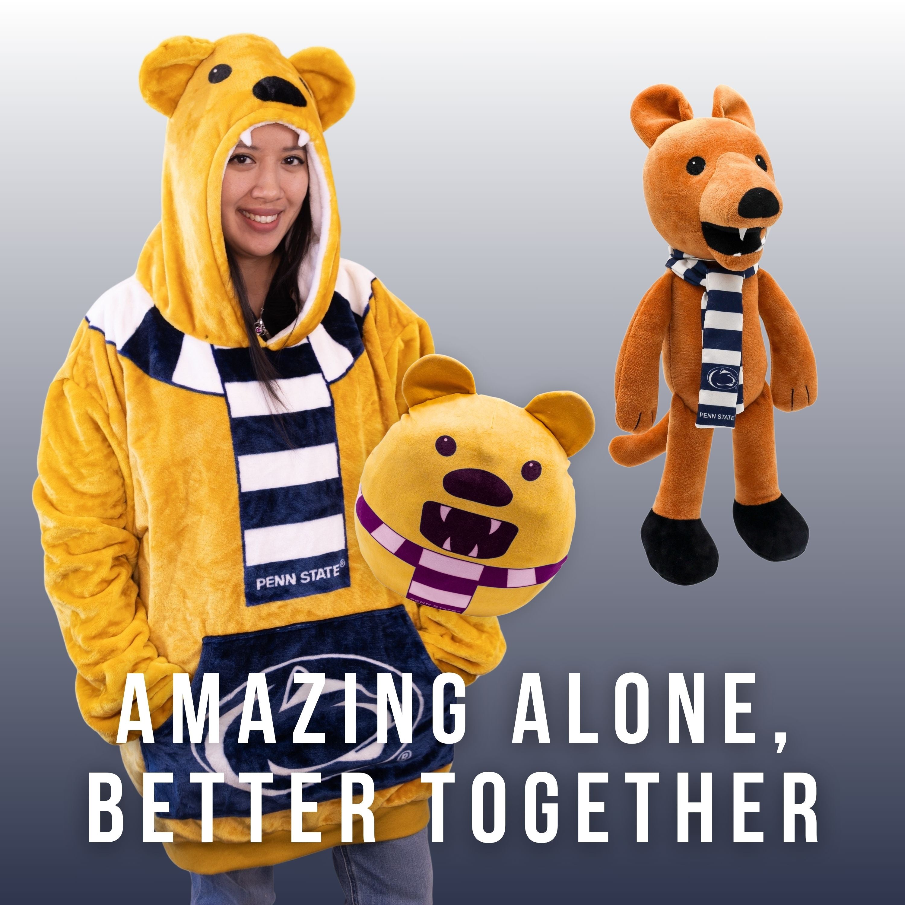 Penn State University Nittany Lion Kids Snugible | Blanket Hoodie & Pillow