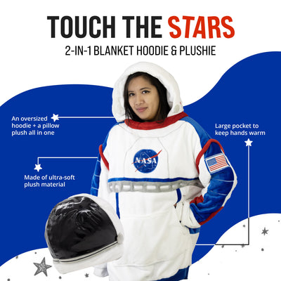 Astronaut Snugible | Blanket Hoodie & Pillow