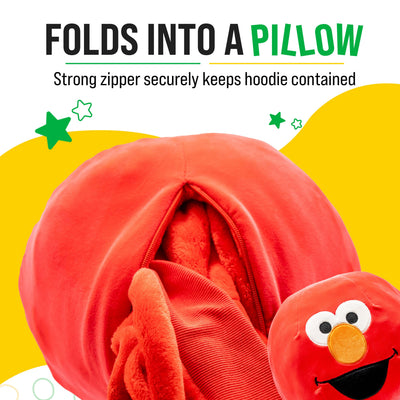 Sesame Street Elmo Adult Snugible | Blanket Hoodie & Pillow
