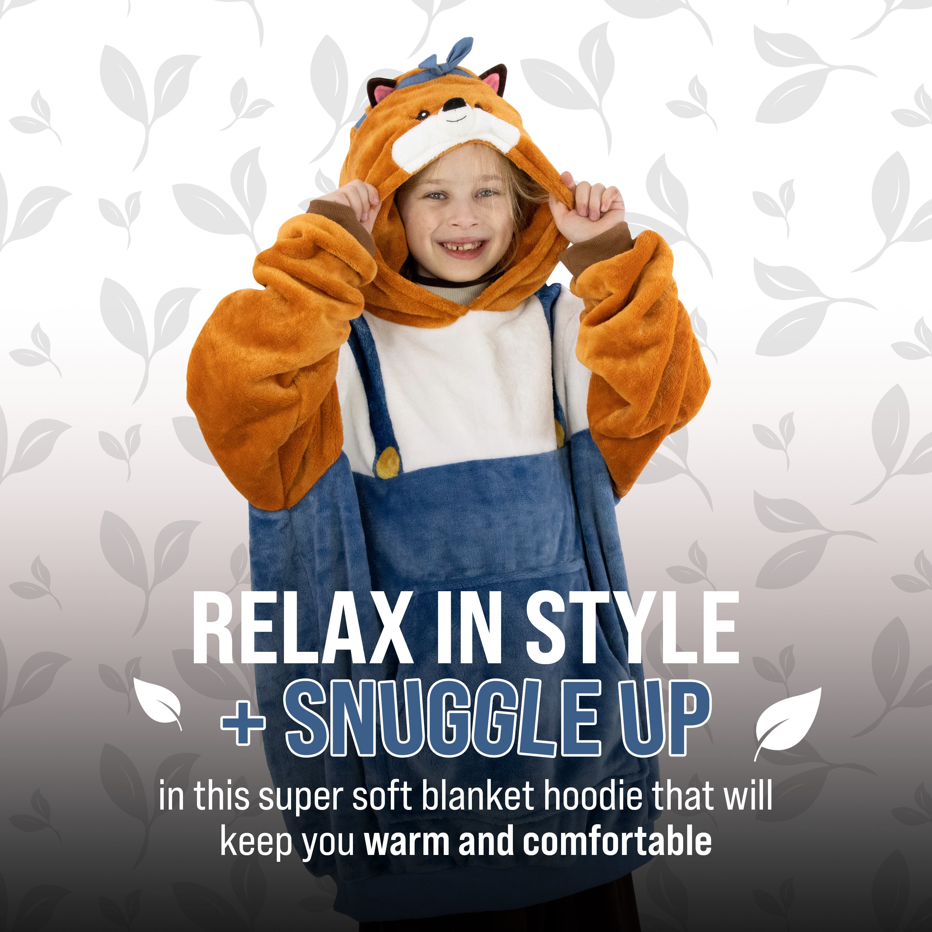 Fiona Fox Kids Snugible | Blanket Hoodie & Pillow
