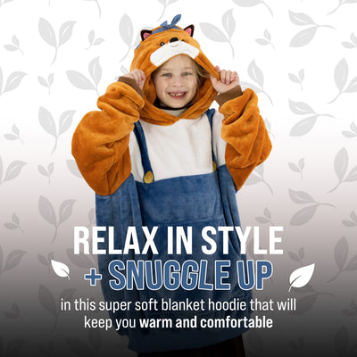 Fiona Fox Kids Snugible | Blanket Hoodie & Pillow