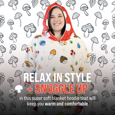 Mushroom Snugible | Blanket Hoodie & Pillow