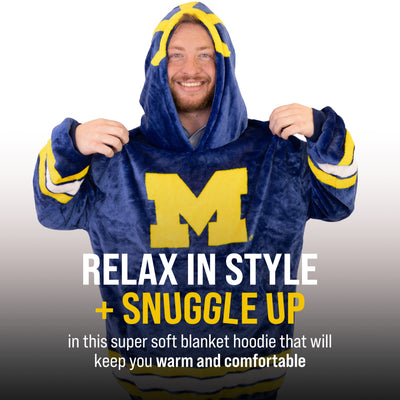 University of Michigan Helmet Snugible | Blanket Hoodie & Pillow