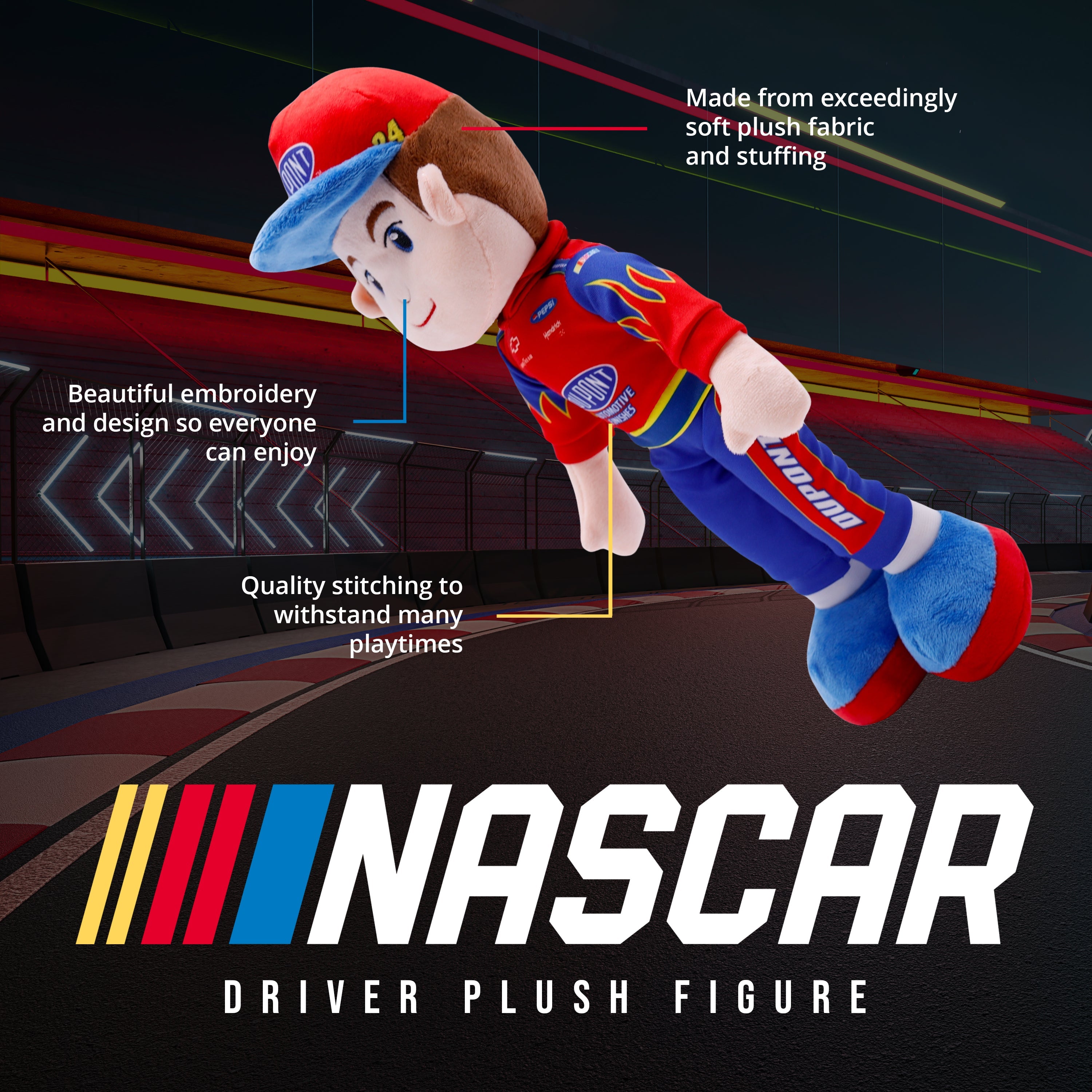 NASCAR | Hendrick Motorsports Jeff Gordon Dupont 14 Inch Plush