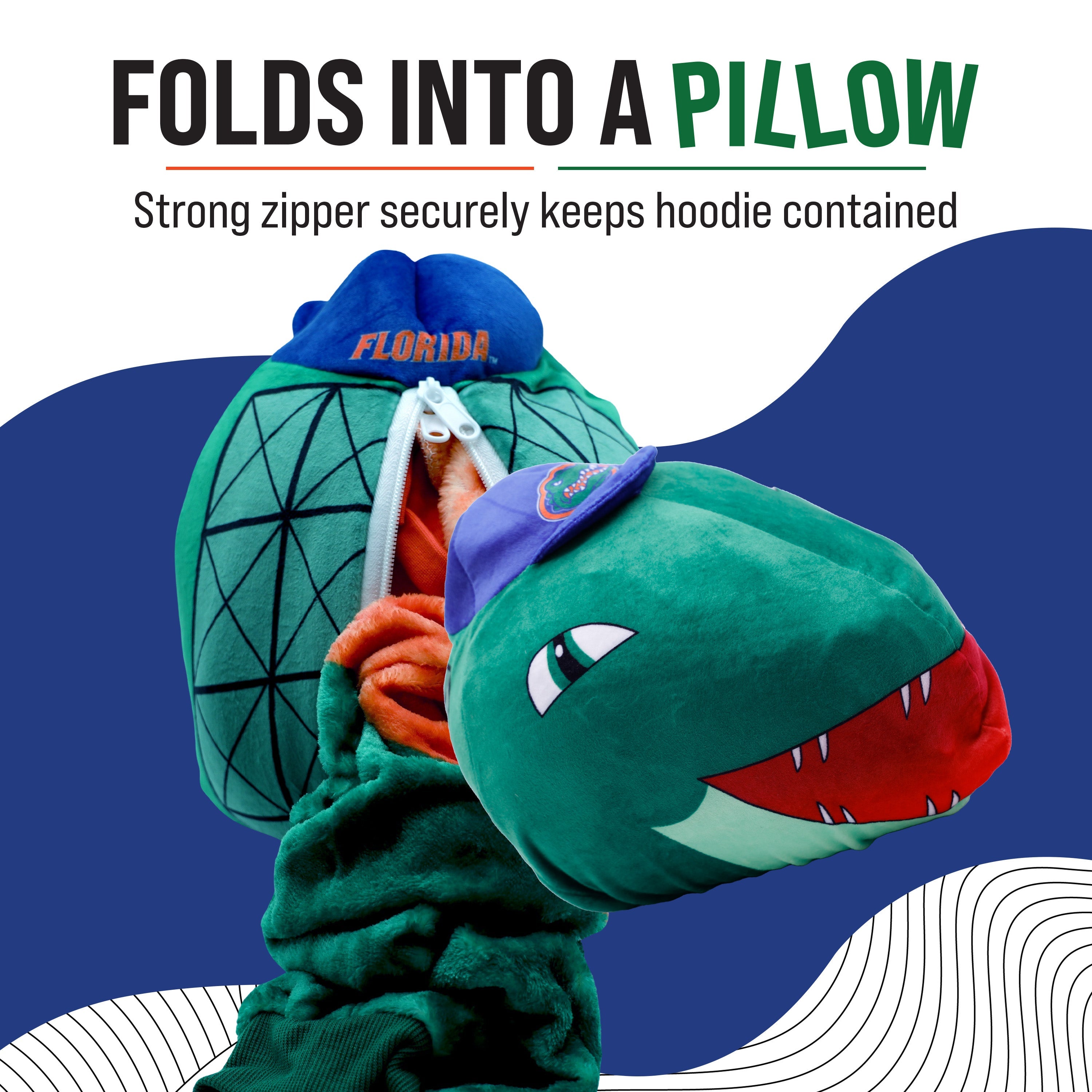 University of Florida Albert Snugible | Blanket Hoodie & Pillow