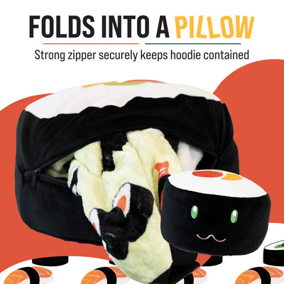 Sushi Snugible | Blanket Hoodie & Pillow