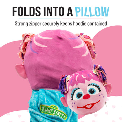 Sesame Street Abby Cadabby Adult Snugible | Blanket Hoodie & Pillow