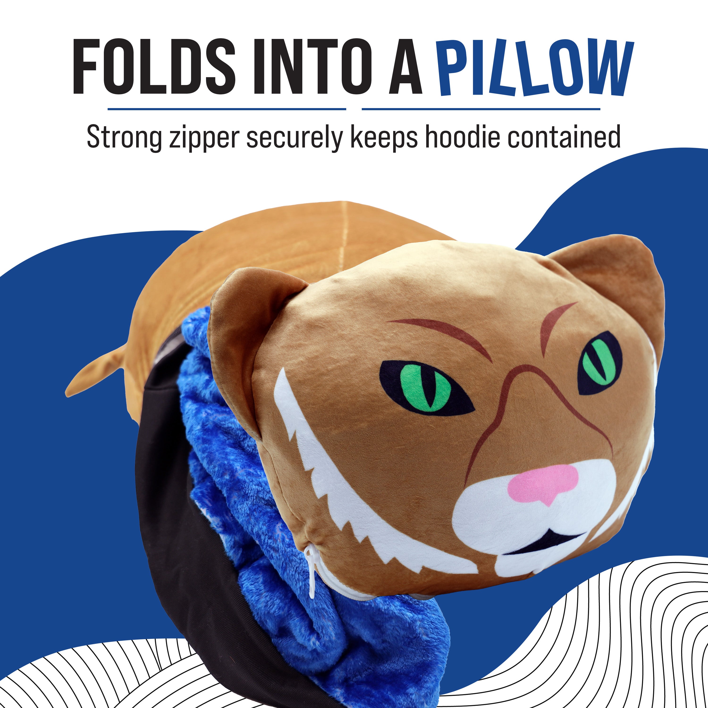 University of Kentucky Wildcat Snugible 2-in-1 Blanket Hoodie & Pillow