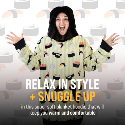 Sushi Snugible | Blanket Hoodie & Pillow