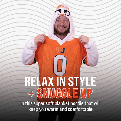 University of Miami Sebastian Snugible | Blanket Hoodie & Pillow