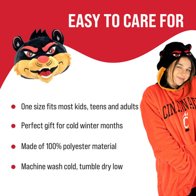 University of Cincinnati Bearcats Snugible | Blanket Hoodie & Pillow