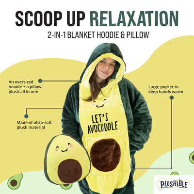 Avocado Snugible | Blanket Hoodie & Pillow
