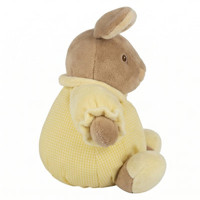 Baby Bow Plush Stuffed Rattle Bunny in Yellow by Russ