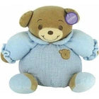 "Manny" the 8in Baby Bow Rattle Plush Teddy Bear in Blue