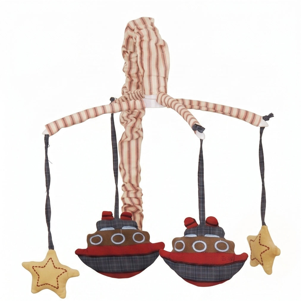 Beansprout Nautical Patch Mobile, Denim (Discontinued by Manufacturer)