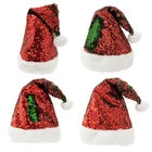 Plushible Christmas Santa Hat - Color Changing Holiday Hat - Red/Green