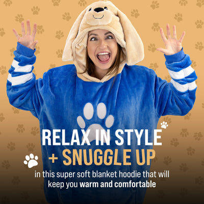 Dougie Dog Adult Snugible | Blanket Hoodie & Pillow