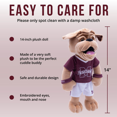 Mississippi State University Bulldog 14 Inch Plush Figure