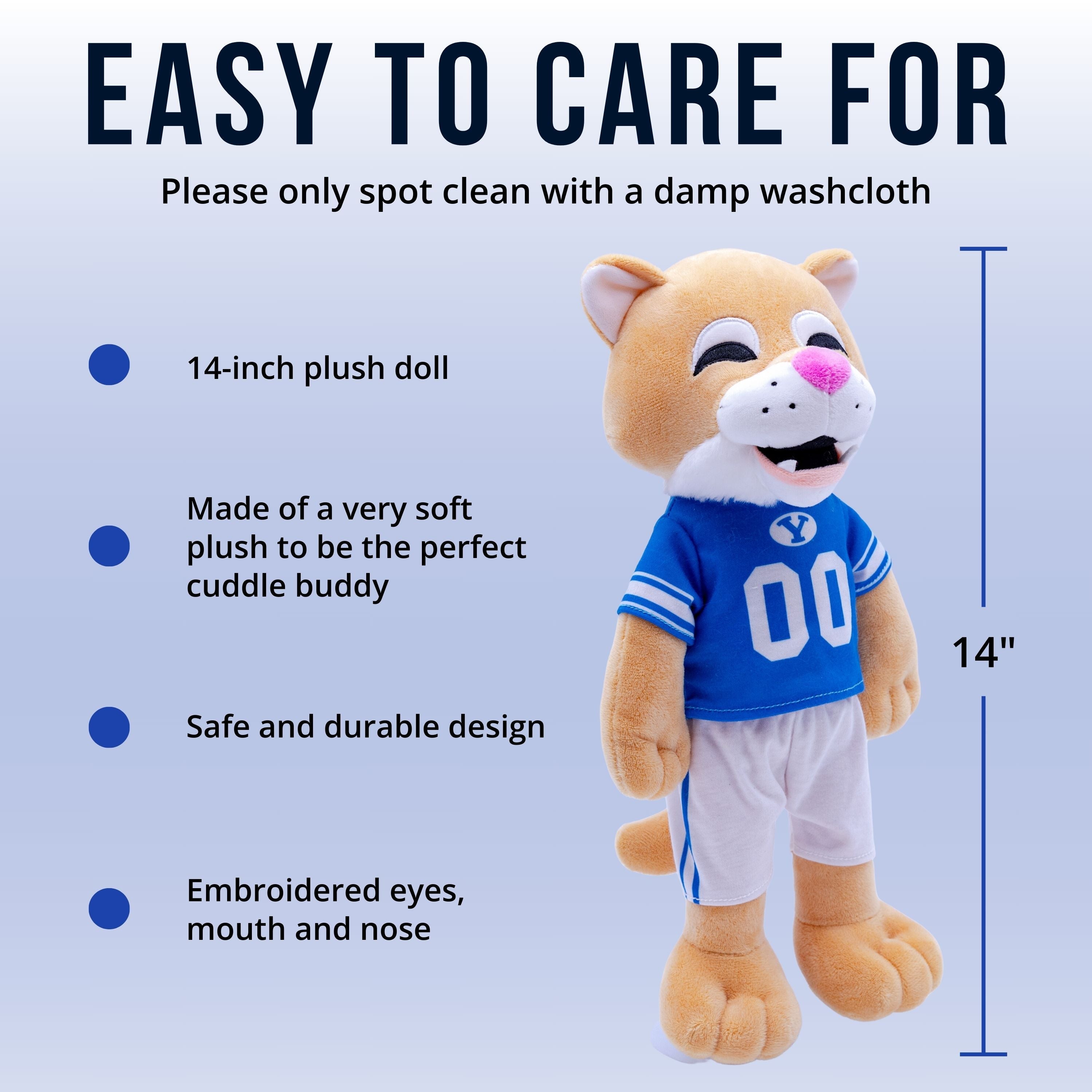 Brigham Young University Cosmo The Cougar 14 Inch Plush Figure