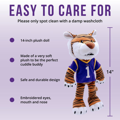 Louisiana State University "LSU" Mike the Tiger 14 Inch Plush Figure