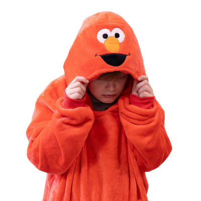 Sesame Street Elmo Kids Snugible | Blanket Hoodie & Pillow