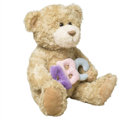 "Jackson" the 12in Pastel ABC Stuffed Teddy Bear Animal