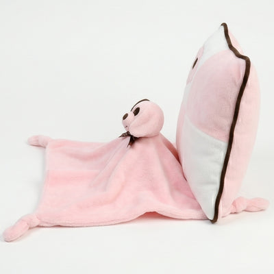"Jean" the 20in Pink Puppy Pillow and Cuddle Blanket Set by KidKraft