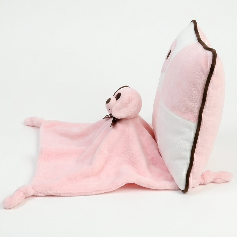 "Jean" the 20in Pink Puppy Pillow and Cuddle Blanket Set by KidKraft