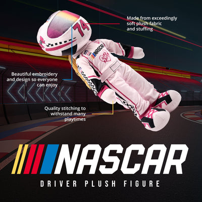 NASCAR | 14 Inch Sophie Speedster Driver Plush Figure (Pink)