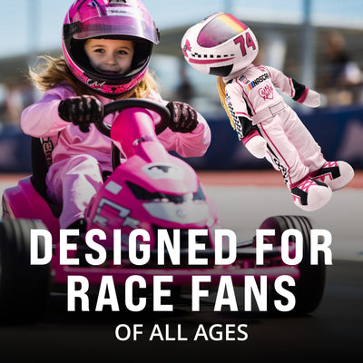NASCAR | 14 Inch Sophie Speedster Driver Plush Figure (Pink)
