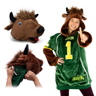 North Dakota State University Bison Snugible | Blanket Hoodie & Pillow