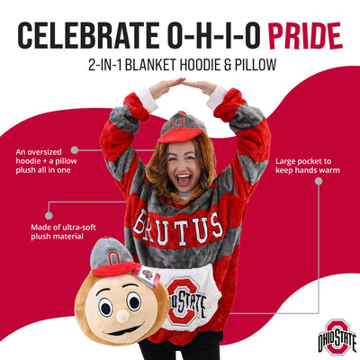 Ohio State University Snugible | Blanket Hoodie & Pillow