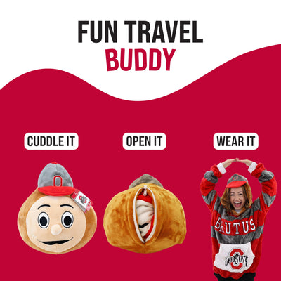 Ohio State University Snugible | Blanket Hoodie & Pillow
