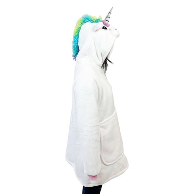 Unicorn Blanket Hoodie | Soft Wearable Blanket for Kids & Adults