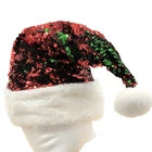 Plushible Christmas Santa Hat - Color Changing Holiday Hat - Red/Green
