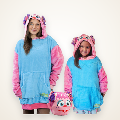 Sesame Street Abby Cadabby Adult & Child Snugible | Blanket Hoodie & Pillow