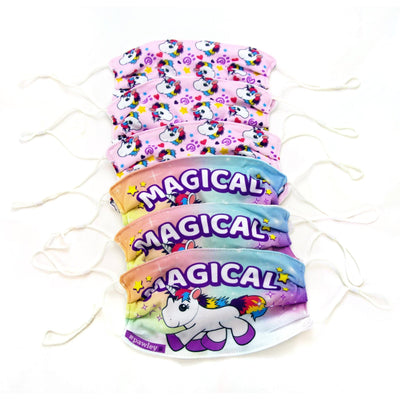 Plushible.comMasksAdjustable Cloth Face Masks Unicorns & Teddy Bears | 6 PK