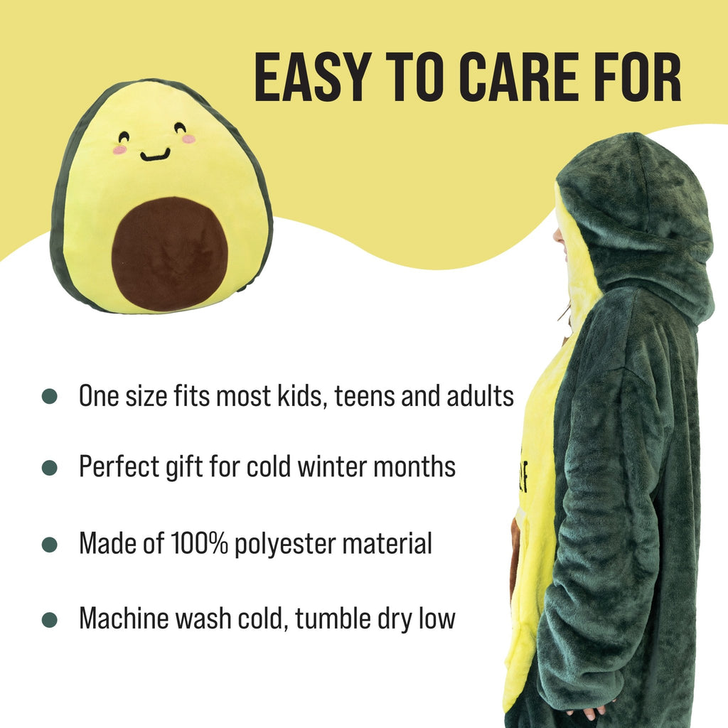 Plushible.comSnugiblesAvocado Snugible | Blanket Hoodie & Pillow