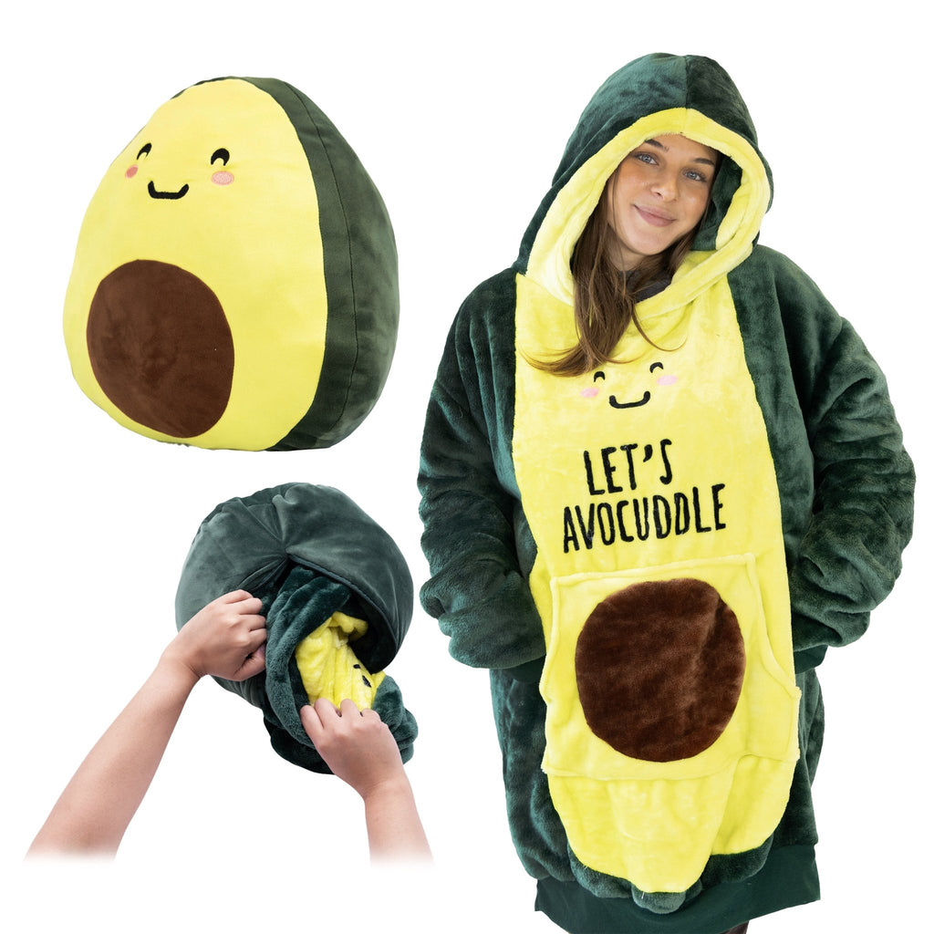 Plushible.comSnugiblesAvocado Snugible | Blanket Hoodie & Pillow