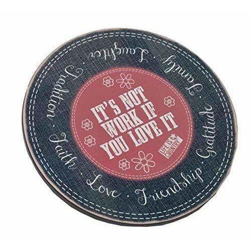 Plushible.comKitchen & DiningBig Sky Carvers Its Not Work if You Love it Lazy Susan Decorative Tray