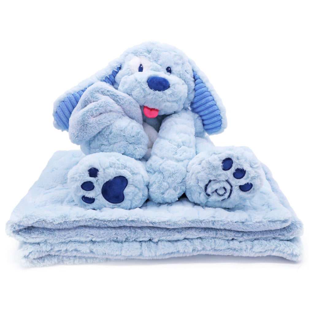 Plushible Blanket Bestie Blu-Boo 2-n-1 Stuffed Animal and Blanket Set