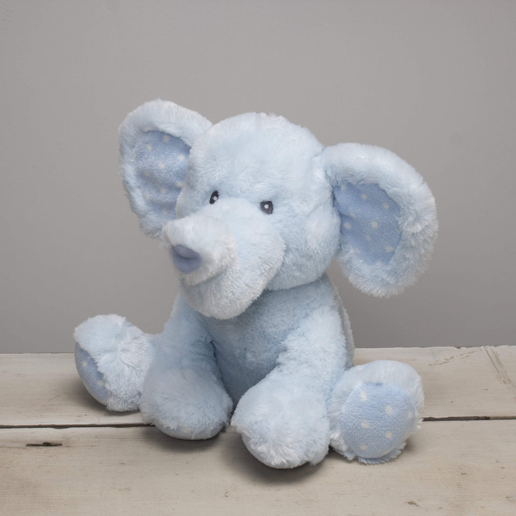 Plushible Plush "Elliefumps" the 13in Blue Elephant by Russ Berrie