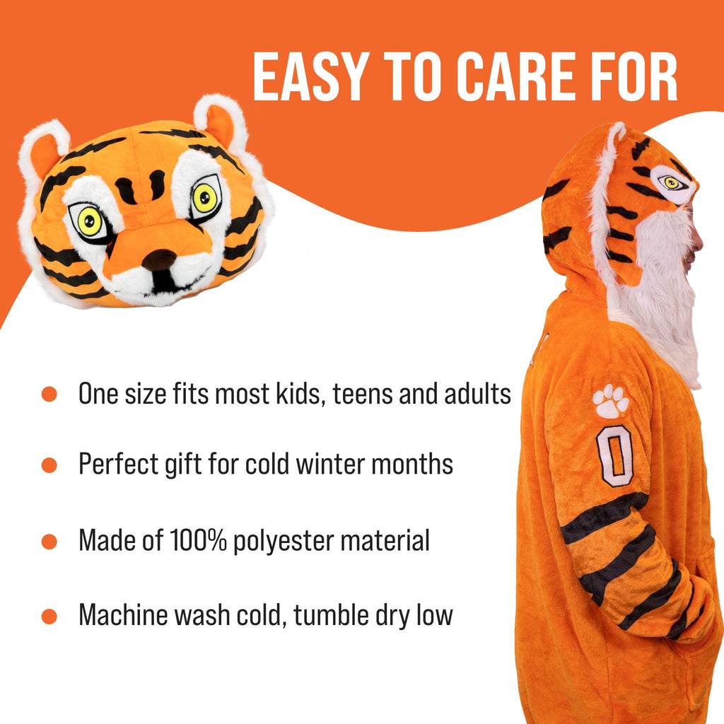 Plushible.comSnugiblesClemson University Tiger Snugible | Blanket Hoodie & Pillow